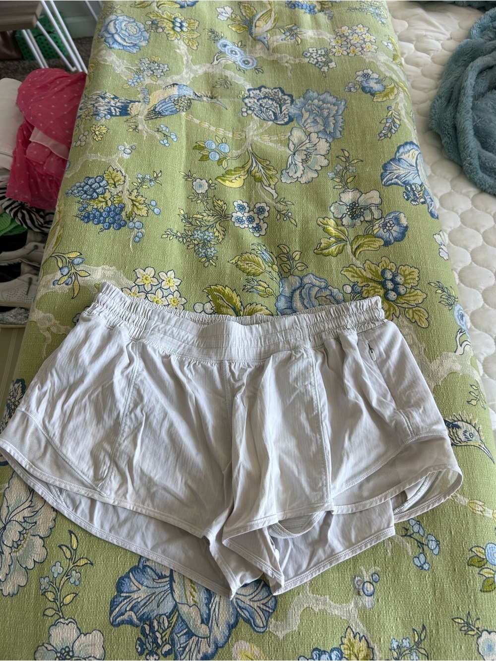 White Lululemon Hotty Hot Shorts